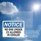 Signmission No One Under 21 Allowed In Cooler OSHA Notice Sign, Plastic, 14in W x 10in L, 2PK OS-2PACK-NS-P-1014-L-14707 - alternate 3